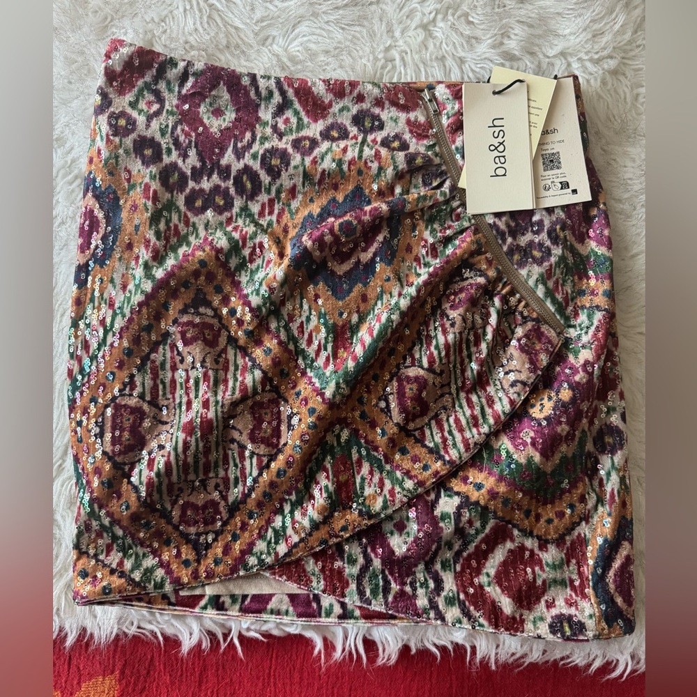 BA&SH sequin mini skirt. Never worn.